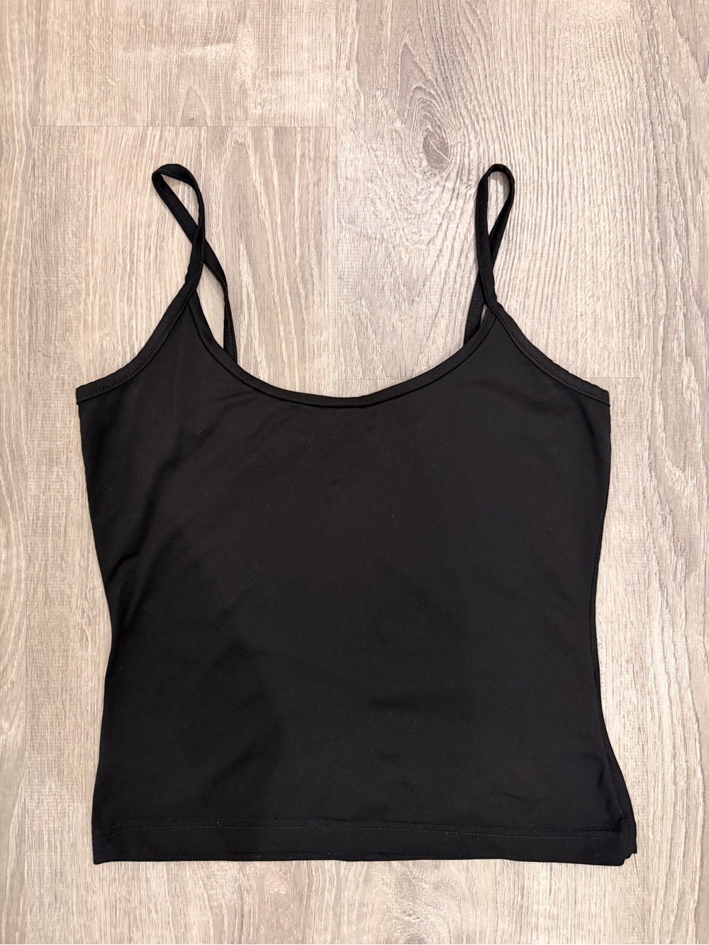 Black Stretch Cami Tank Top